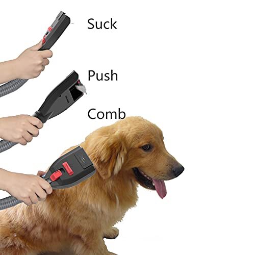 Pet Vacuum Grooming Brush and Shedding Comb Kit for Dog/Cat Hair, Vacuum eBay