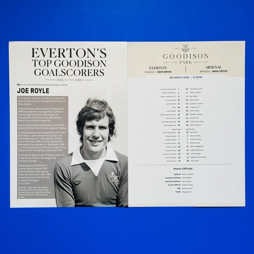 EVERTON OFFICIAL HOME TEAM SHEETS 2024-25 Choose The One You Want - Picture 43 of 46
