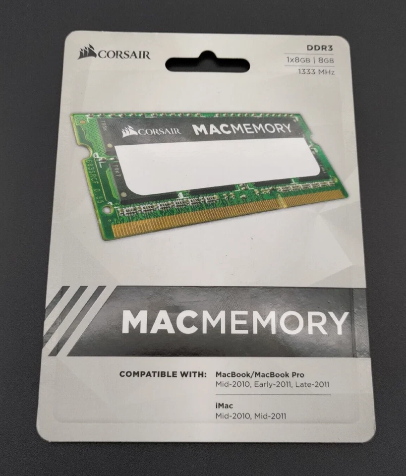 Corsair MACMemory DDR3 8GB RAM 1333MHz for MacBook iMac MacBook Pro 2010-11 - Image 3 of 4