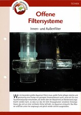 Offene Filtersysteme / Aquariuminfokarte