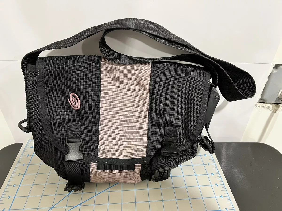 Timbuk2 Messenger Bag XS Black Adjustable Cross Body Strap bag Black And Plum