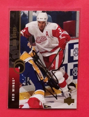 BOB ROUSE Detroit Red Wings 1994-95 Upper Deck SIGNED / AUTOGRAPH Card ...