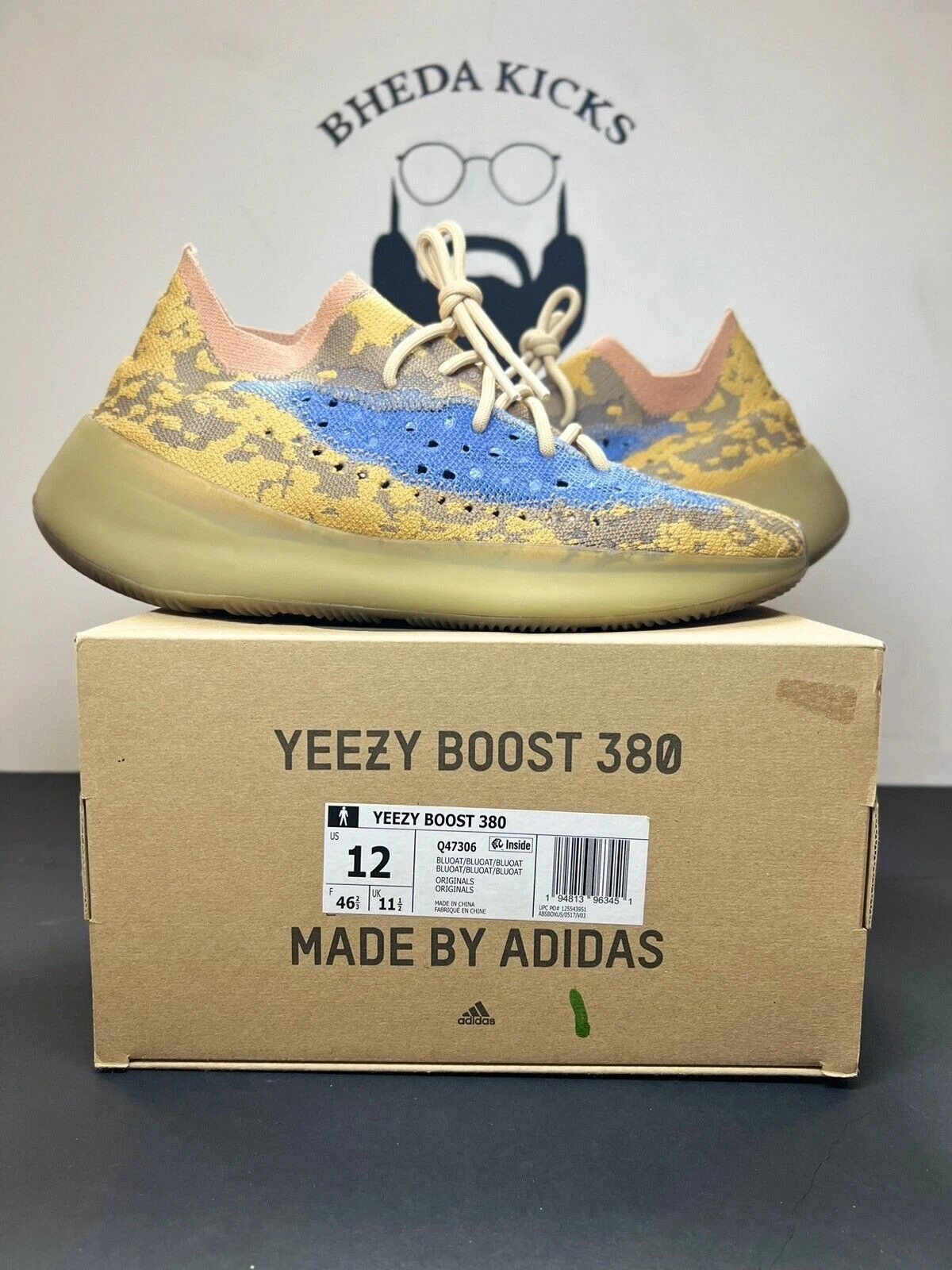 ADIDAS YEEZY BOOST 380 USATOa TA 12u BLUna AVE usatottente non306 ri