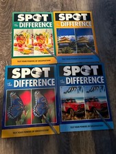 SPOT THE DIFFERENCE BOOK TEST YOUR POWERS OF OBSERVATIONS. 4 pack brand new 