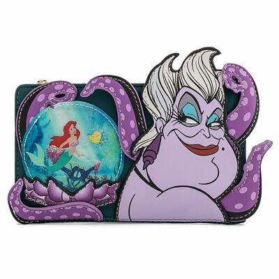 Loungefly Disney Villains Scene Ursula Crystal Ball Little Mermaid Flap  Wallet