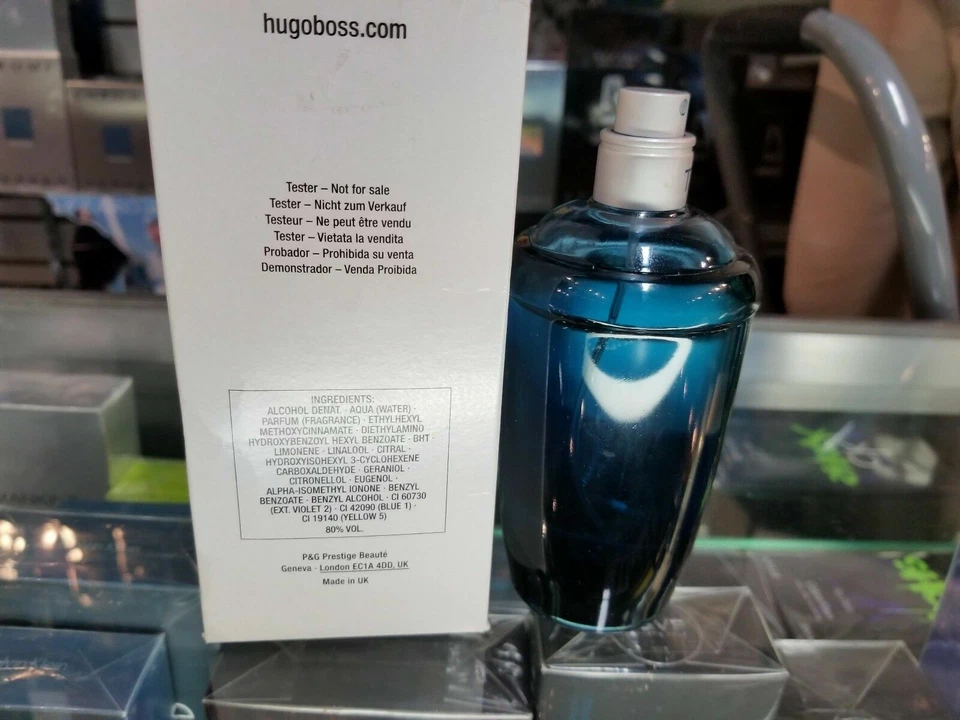 Hugo Dark Blue por Hugo Boss 2,5 oz 75 ml EDT O 4,2 oz Him Spray Hombres NUEVO EN CAJA Foto 4 de 4