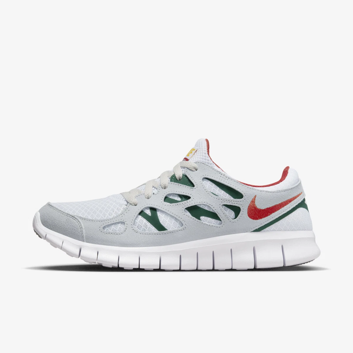 Nike Free Run 2 [537732-102] Men Running Shoes White/Gorge Green/Amarillo