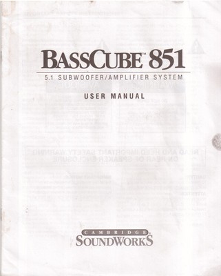 basscube 851