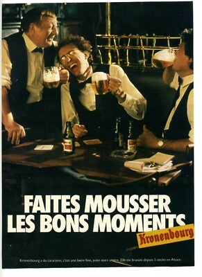 1985: Kronenburg, make good moments foam at the café (pub, advertising)