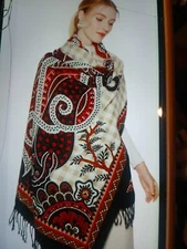 Dana Xu 100% Wool Large Women's Large Scarf New