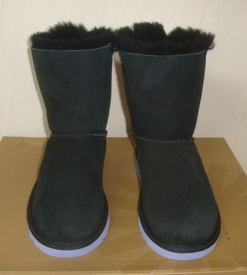 Botas con lazo de lana Bailey negras moradas UGG talla 4 juveniles = mujer talla 6 NUEVAS 1007933K Foto 4 de 4