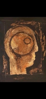 CUBAN MASTER EDUARDO ROCA( Choco) ROSTRO DE PERFIL Serigrafia 39x27 In 40de 99 .