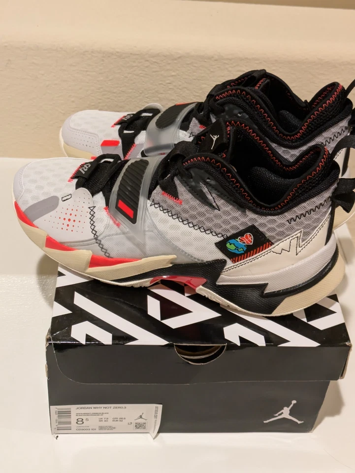NEW IN BOX Jordan Why Not ZER0.3 Russ Westbrook UNITE Basketball Shoes Size 8.5 - Image 3 of 4