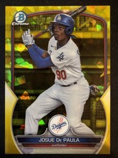 2023 Bowman Chrome Draft Sapphire Edition Josue De Paula Yellow /75