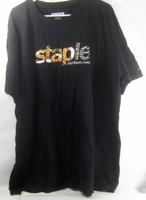 New  STAPLE  Black Graphic T- Shirt   MEN Size 2XL