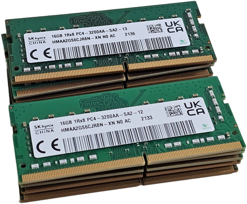 LOT OF 10 - SK hynix 16GB DDR4 3200AA HMAA2GS6CJR8N-XN 1Rx8 PC Laptop Memory RAM