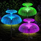 2/4x Solar Garden Jellyfish Lights Color Changing Outdoor Patio Lawn Stake Lamp