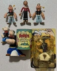 VINTAGE POPEYE LOT - POPEYE BENDABLE & PVC - POPEYE SALT & PEPPER SHAKER *READ