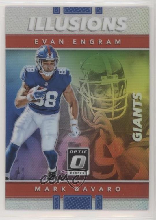 2017 Donruss Optic Holo Silver Prizm Evan Engram Mark Bavaro #13 Rookie RC 0o6v