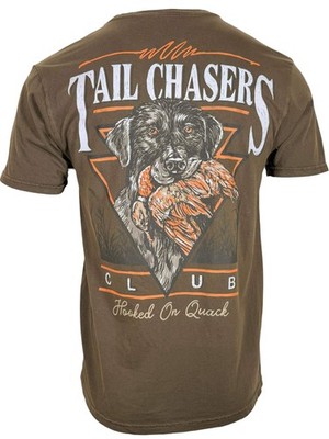 Tail Chasers Men s T-shirt Hooked On Quack