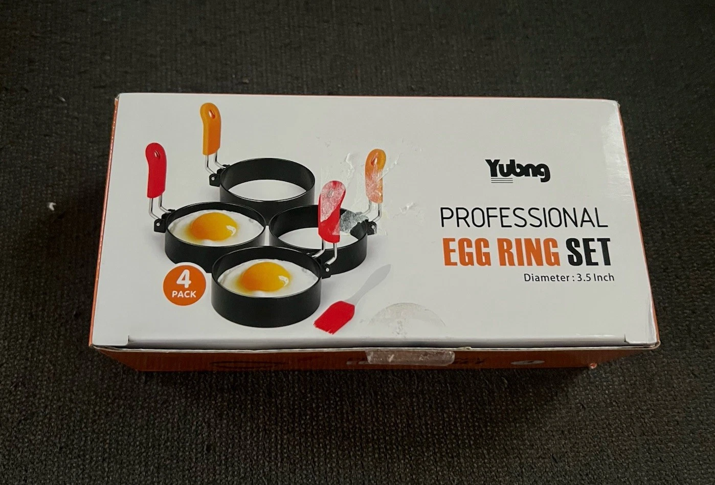3.5 inch Egg Rings for Frying Eggs,4 Pack Non-Stick Egg Patty Maker