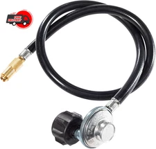 5471 Propane Adapter Hose & Regulator for 20 Lb Tank, Gas Grill & Griddle - Weat
