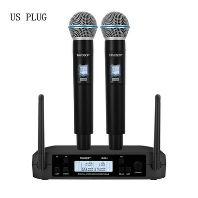 Neu GLXD4 Gesang kabelloses Zweikanalmikrofon SHURE 2 BETA58A GLXD24