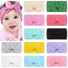 Super Stretchy Soft Knot Headbands with Hair Bows Head Wrap Hair Accessories for