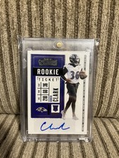 2020 Panini Contenders CHUCK CLARK Rookie Ticket RC Auto Baltimore Ravens #263