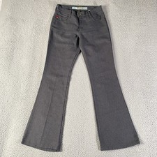 Vintage Mudd Flare Pants Womens 7 29x32 Gray Low Rise Bootcut Grunge 90s Y2K