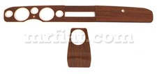 Fiat 124 Spider 1400 Wooden Dashboard Set New Fiat 124 Spider 1400 Wooden Dashboard Set New