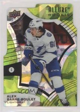 2021 Upper Deck Allure Rookies Green Rainbow Die-Cut 18/99 Alex Barre-Boulet 2v8