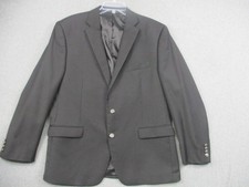 Lauren Ralph Lauren Blazer Mens 44R Black 100 Wool Sport Coat Jacket 2 Button