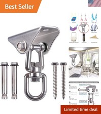 Stainless Steel Heavy Duty Swing Hanger with 1000 lb Capacity - 360  Swivel Hook