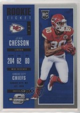 2017 Panini Contenders Optic Rookie Ticket Blue Prizm 34/99 Jehu Chesson #98 u6m