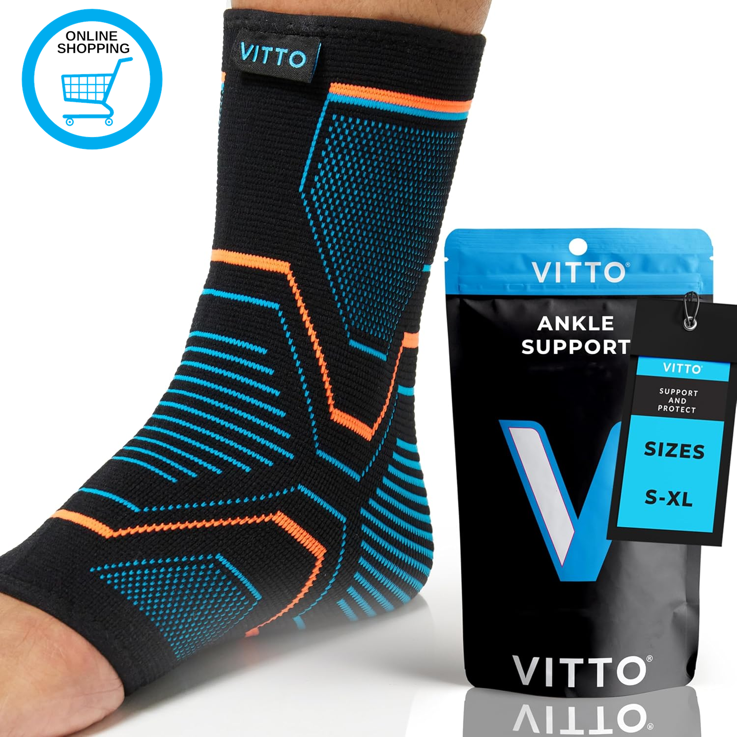 Ankle Support for Sprained Ankle, Arthritis, Joint Pain, Strains, Injury, Recove