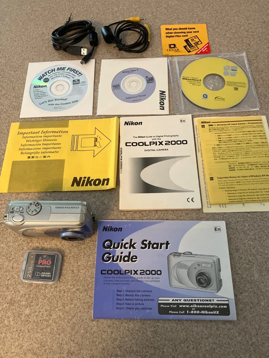 Nikon Coolpix 2000 Digital Cameras for Sale | Shop New & Used
