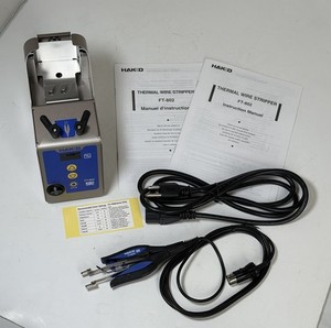 Hakko FT-802 Thermal Wire Stripper Station FT-8004 Handpiece Complete Set