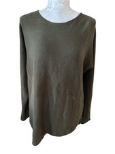 Michael Kors Olive Green Knit Crewneck Sweater