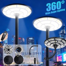 360  11000W De Luz LED Lampara Solar de Calle Focos Para Patio Exterior Jardin