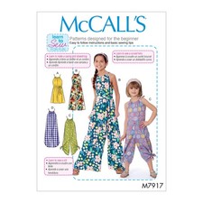 McCall's Patterns McCall's Girl's Baggy Jumpsuit Sewing, Sizes 3-6 Patterns,