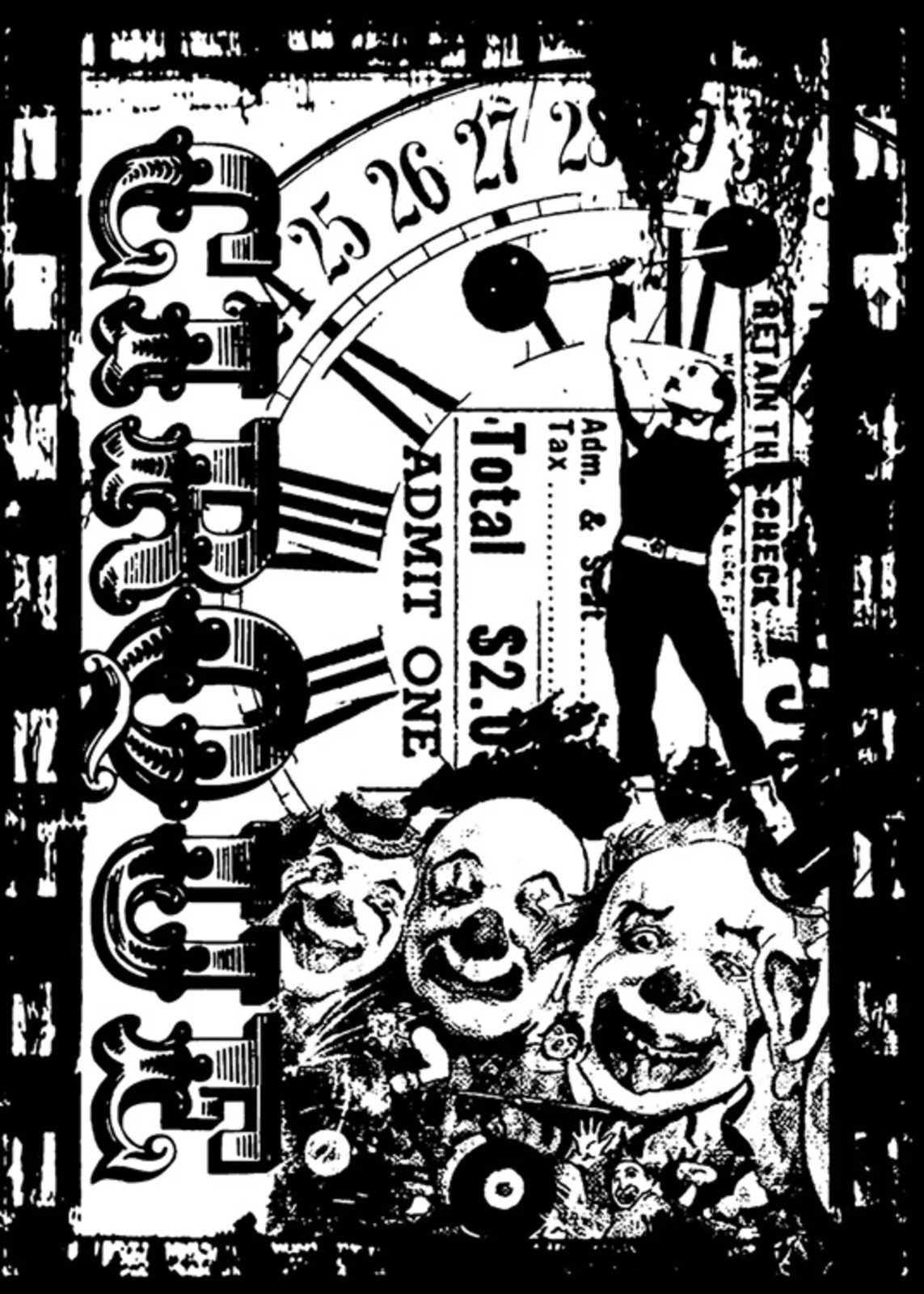 Stampers Anonymous Tim Holtz Circus Freak Components Cling Rubber Stamp COM034