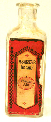 Montclair Brand Ginger Ale Extract Cork Top Bottle with Instructions