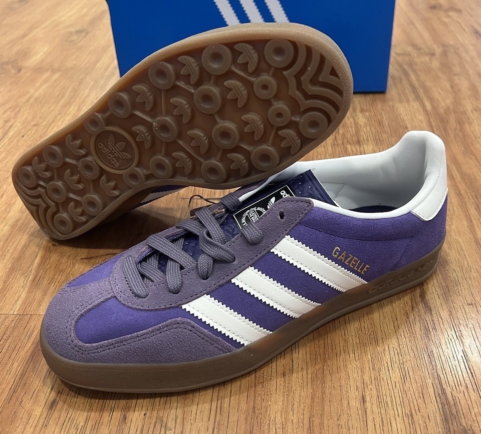 Adidas Originals Gazelle Indoor (Collegiate Purple/White) Men's 8