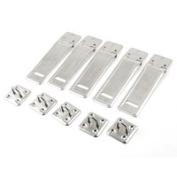 5 Set Metall Sicherheit Haspe Und Klammer Tor TüR Schuppen Schloß 4.6 LäNge