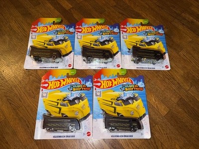 5x Hot Wheels Volkswagen Drag Bus Color Shifter NEU OVP