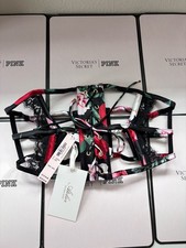 VS Victoria's Secret Atelier NWT Black Satin Caged Corset XS/S Floral Boned Zip
