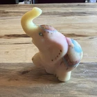 Fenton Art Glass Burmese glass elephant figurine