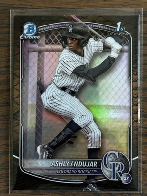 2025 Bowman - Chrome Prospects Ashly Andujar #BCP-20 Reptilian Refractor 1st