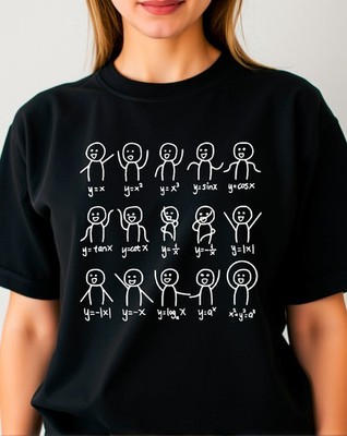 Lustiges T-Shirt Algebra Tanz, Mathelehrer Schüler Geschenk Grafik Gleichung Geschenk Shirt